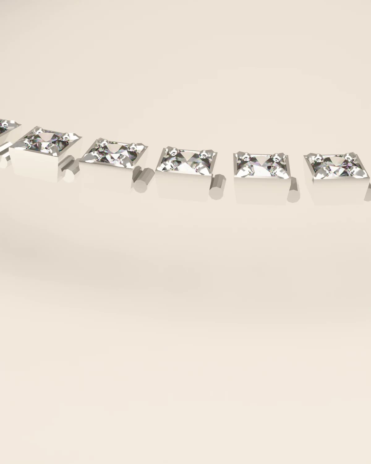 Rivière Tennis Bracelet, detail