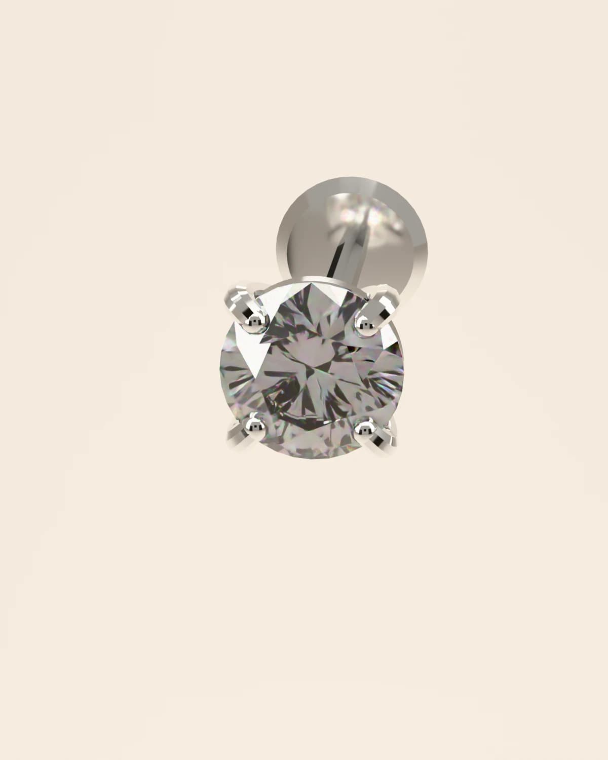 Stella Diamond Studs, detail